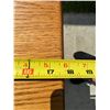 Image 13 : OAK DISPLAY STAND AND TIP DOWN TRASH CABINET