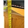 Image 17 : OAK DISPLAY STAND AND TIP DOWN TRASH CABINET