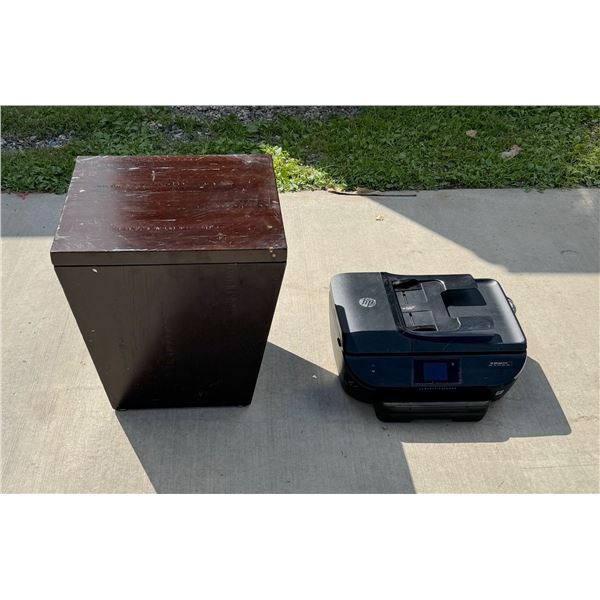 FOOTSTOOL/STORAGE BOX AND PRINTER