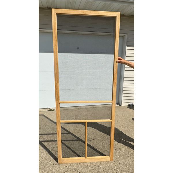 DECKO WOOD T-BAR SCREEN DOOR