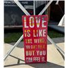 Image 3 : IRONING BOARD, LAMP, AND LOVE SIGN