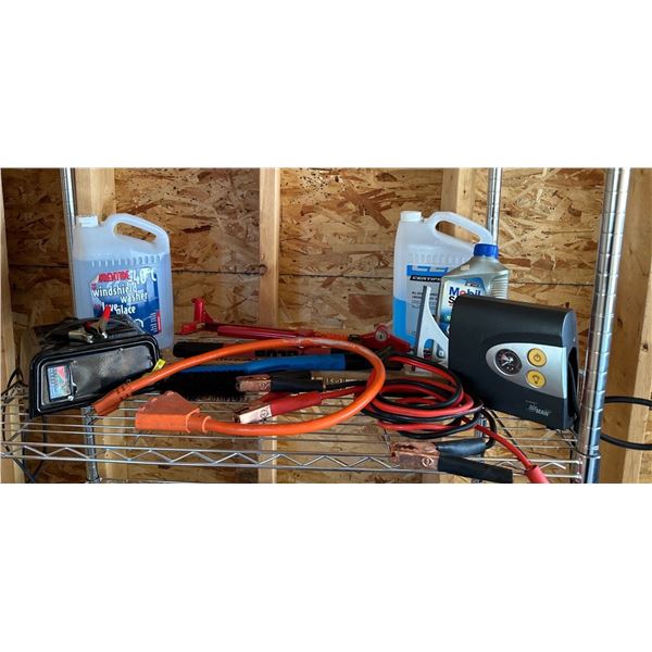 Vehicle Operator Essentials Battery Pack Booster Cables Air Pump & More