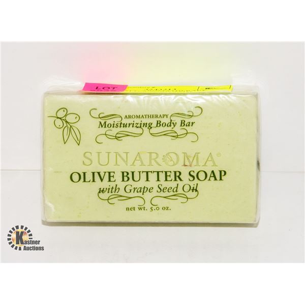 SUNAROMA  AROMATHERAPY OLIVE BUTTER SOAP WITH