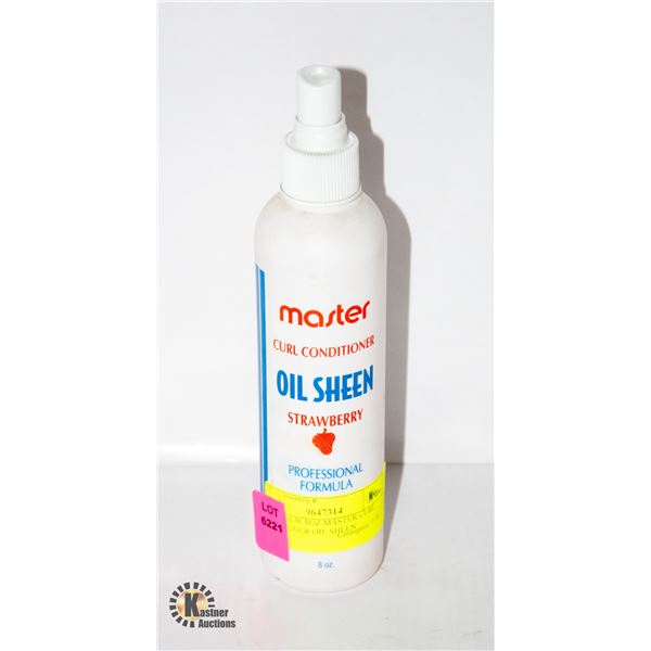 BRAND NEW 8OZ MASTER CURL CONDITIONER OIL SHEEN