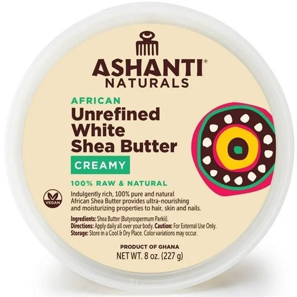 NEW 425G CONTAINER OF ASHANTI NATURALS WHITE SHEA