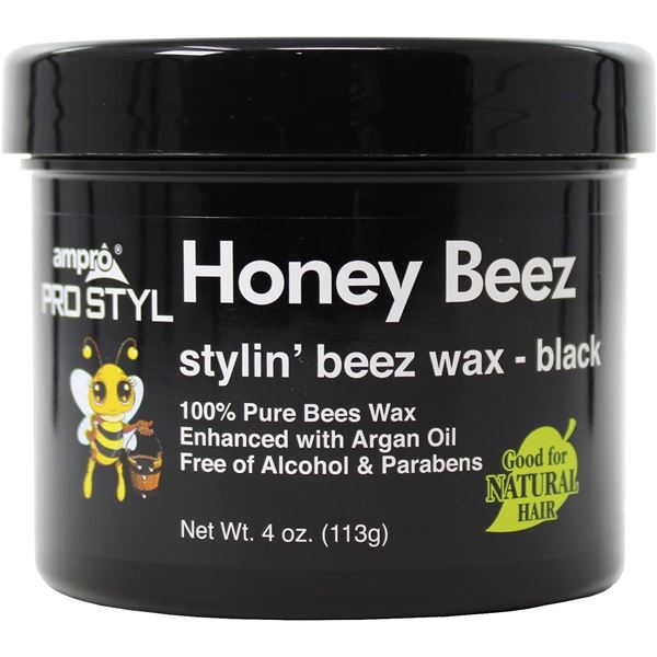BRAND NEW 4OZ AMPRO PRO STYL HONEY BEEZ WAX-BLACK