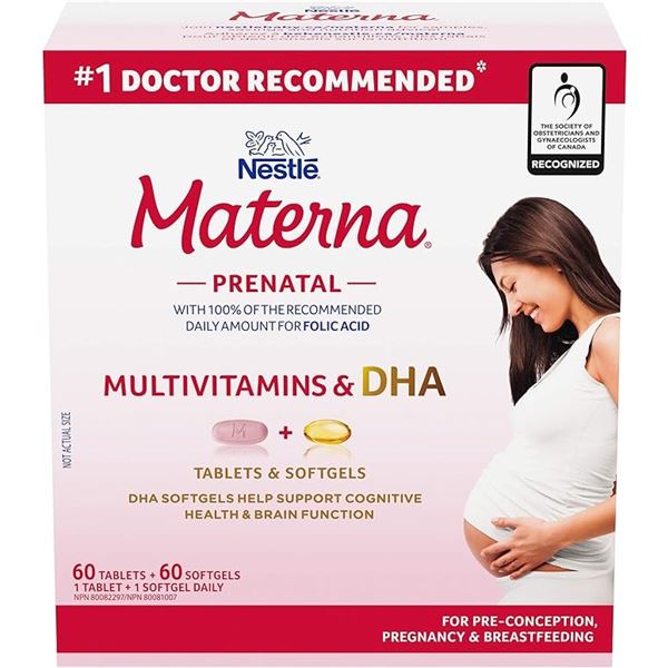 BRAND NEW NESTLE MATERNA PRENATAL MULTIVITAMIN