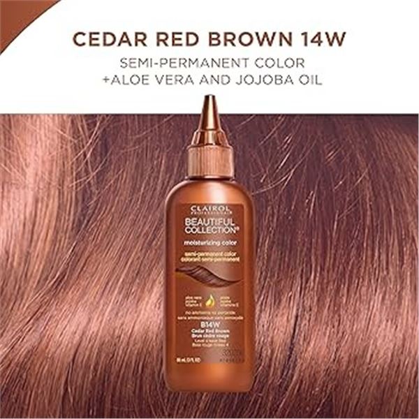 NEW CLAIROL SEMI PERMANENT COLOR CEDAR RED BROWN