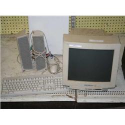 14'' MICRON MONITOR, SPEAKERS, KEYBOARD AND MOUSE