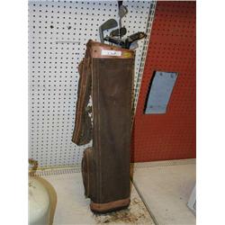 GOLF CLUBS AND BAG