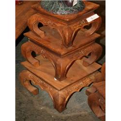 3 SMALL WOODEN TABLES