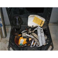 FIRE FIGHTER AIR TANK AND MASK