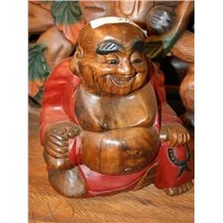 SMALL WOODEN BUDA STATUE