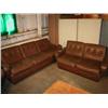 Image 1 : WATER BUFFALO CALF HIDE COUCH AND LOVE SEAT