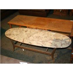 COFFEE TABLE W/ MARBLE TOP