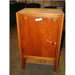 WOOD STORAGE CABINET