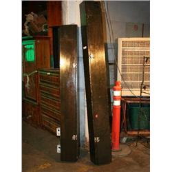 2 DARK BROWN CABINETS