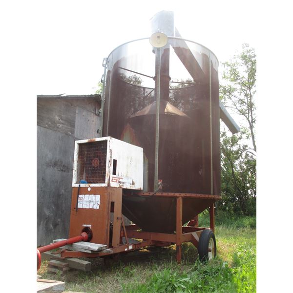 Allied Grain Dryer on Wheels, Propane PTO Drive - Model 370CSA
