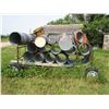 Image 1 : (15) Aeration Tubes, Collars, Scaffold Trailer (Needs Tires)