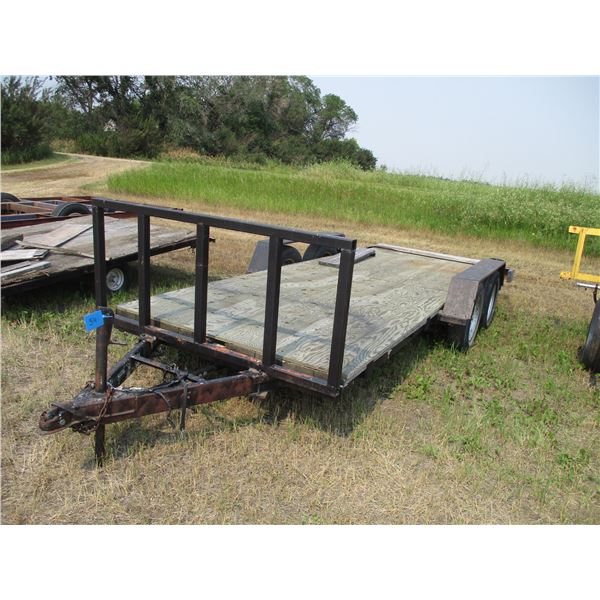 Flat Deck Double Axle Trailer - 5.5' x 16'