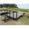 Image 1 : Flat Deck Double Axle Trailer - 5.5' x 16'