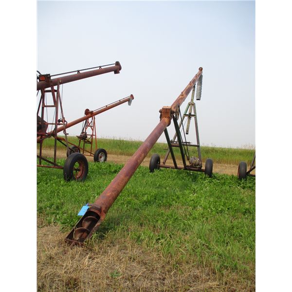 Auger w/ Spout Extension and Electric Motor - Not Seized