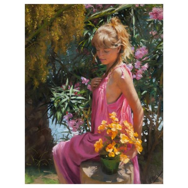 In the Garden by the Sea by Romero Vicente