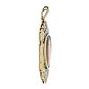 Image 4 : Antique Fancy 18k Gold Platinum Rose Cut Diamond Picture Portrait Frame Pendant