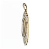 Image 5 : Antique Fancy 18k Gold Platinum Rose Cut Diamond Picture Portrait Frame Pendant