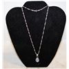 Image 1 : MYSTIC QUARTZ PENDANT SILVER NECKLACE 23"