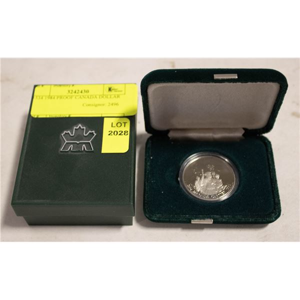 1534 1984 PROOF CANADA DOLLAR