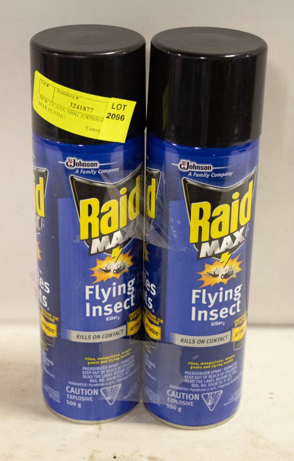 NEW 2 CANS 500G JOHNSON RAID MAX FLYING