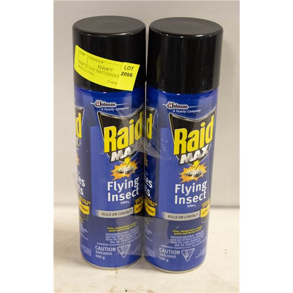 NEW 2 CANS 500G JOHNSON RAID MAX FLYING