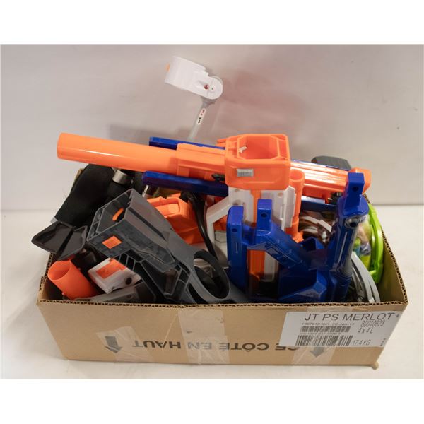OVER 60 PCS NERF EQUIPMENT