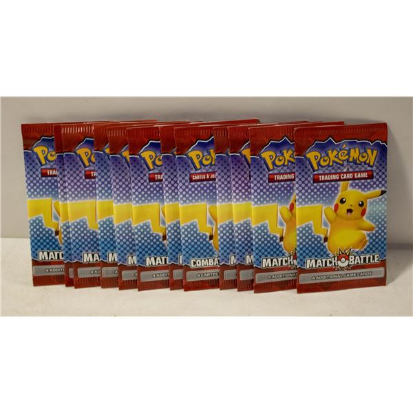 12 UNOPENED PACKS POKEMON CARDS MATCH BATTLE