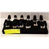 Image 1 : RING DISPLAY W/12 ASSORTED RINGS VARIOUS