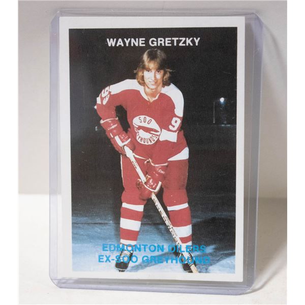 1987-88 SOO GREYHOUNDS POLICE CARD - WAYNE GRETZKY
