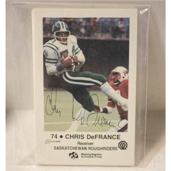 1983 SASKATCHEWAN ROUGHRIDERS POLICE SET