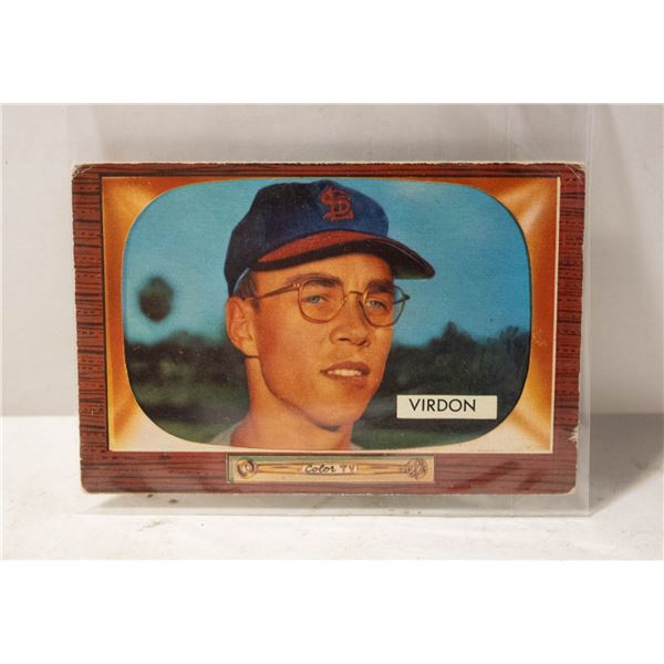 1955 BOWMAN BILL VIRDON ROOKIE CARD