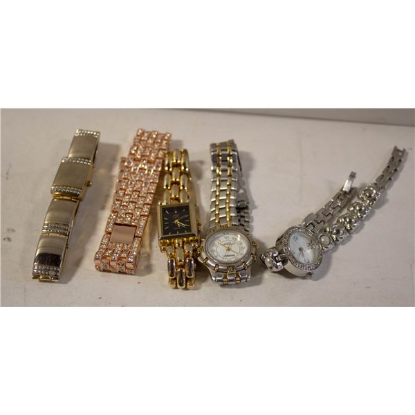 ESTATE WATCHES & FANCY STRAP ALL TOGETHER-ESTATE