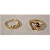 Image 1 : LOVE & DOUBLE HEART ESTATE RINGS TOGETHER-ESTATE