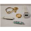 Image 1 : SMALL BAG MISC WATCHES, POCKET KNIVES, CHAIN