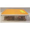 Image 1 : PLASTIC CONTAINER FILLED WITH PENNIES