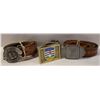 Image 1 : 3 MENS LEATHER BELTS WITH BUCKLES ALL