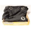 Image 1 : PAIR OF BLACK VELVET CURTAINS 50 X 95 INCH