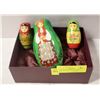 Image 1 : 3 UKRAINIAN WOOD STACKING DOLL SETS ALL TOGETHER