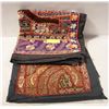Image 1 : VINTAGE HANDMADE BEADED PATCHWORK TAPESTRY