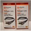 Image 1 : TWO ULTRALINK TURNTABLE CABLE 6.6 F