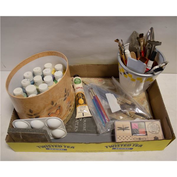 CRAFT PAINT /BRUSHES & MORE