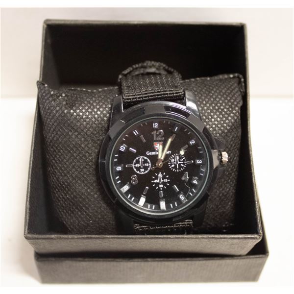 NEW GENIUS ARMY WATCH BLACK ON BLACK